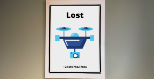 advertisment of lost drone